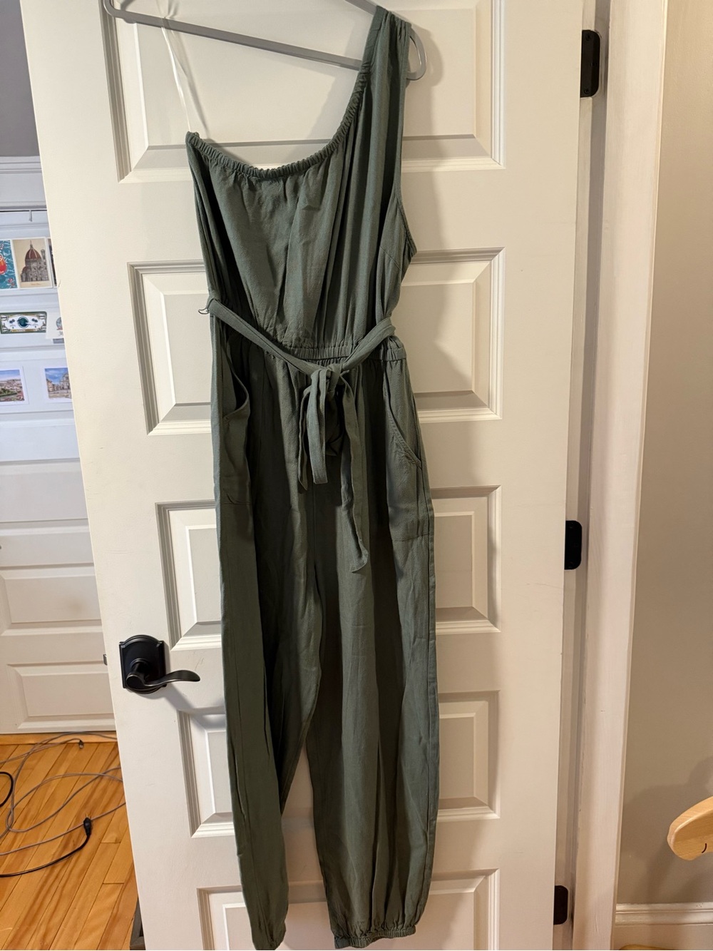 American eagle one shoulder jumpsuit